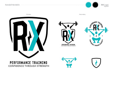 RX Performance Fitness branding design fitness illustration logo logo design louisville