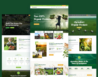 Agriculture Farming & Gardening WordPress Theme agriculture agrofarm business company environment factory farm food fruits gardening graphic design industry landscaping multipurpose organic shop store technology template vegetable