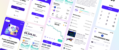 Bitfold Crypto Wallet app figma product design ui ux