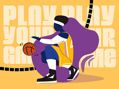 PLAY YOUR GAME! adobe adobeillustrator adobexd advertising basket branding design digitalart game graphic design graphicdesign illustration lakers motion graphics nba nbaplayers sport ui web