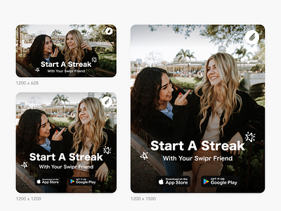 Swipr Social App Google Advertisement app appstore branding design flat graphic design illustration logo ui ux vector