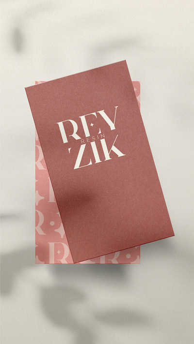 Reyzik Resin Card branding card design fun graphic design logo vector