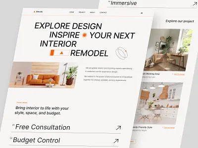 Meraki - Interior Design Agency agency clean ui explore design header interior interior design kitchen landing page living room swiss style ui ui design uiuxdesign ux web design website