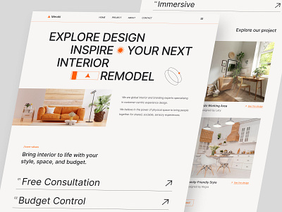 Meraki - Interior Design Agency agency clean ui explore design header interior interior design kitchen landing page living room swiss style ui ui design uiuxdesign ux web design website