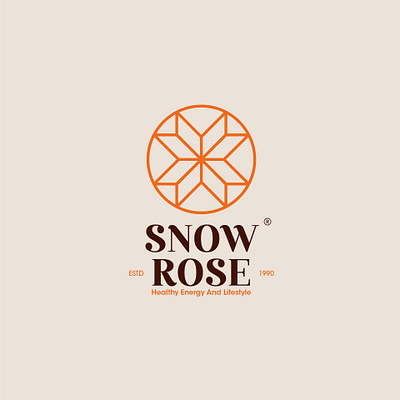 SNOW ROSE art branding cold creative design flat haelthy idea illustration lifestyle logo rose snow