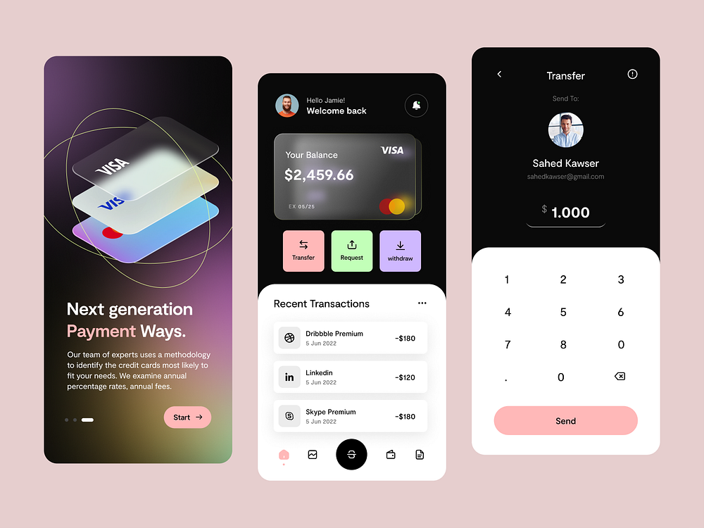 Browse thousands of Card App images for design inspiration | Dribbble