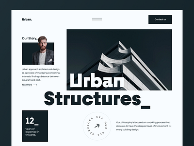 Urban- Architecture Design Firm Website architecture landingpage architecture website building design inspiration landingpage minimal design modern design real estate trendy design ui ui design uidesign uiux urban house webpage website website design