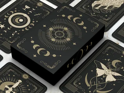Tarot cards art branding design graphic design illustration logo nft sticker tarot ui