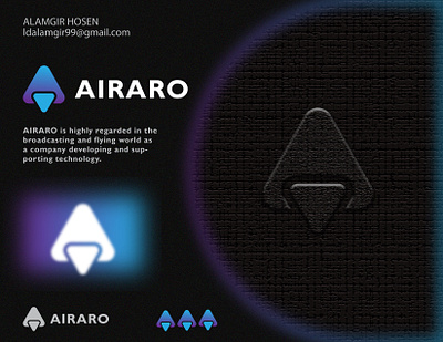 Airaro- Logo Design Concept a brand identity design branding creative logo fintech flying identity ldalamgir lettering lettermark logo logo design mockup monogram plane play rocket technology transport triangle