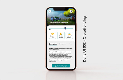 Daily UI 032 - Crowdfunding 032 app argent bouton crowdfunding daily ui 032 dailyui design financement participatif game graphic design hytale jeu money soutenir ui