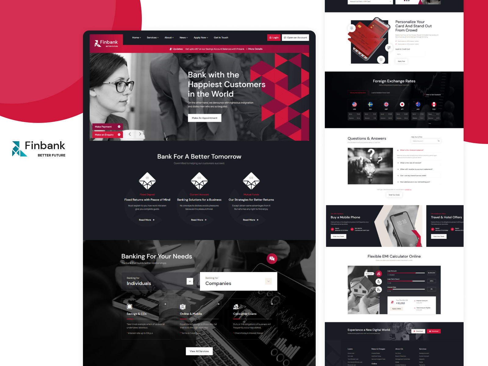 Finbank - Banking and Finance HTML Template by Muhibbur Rashid for ...