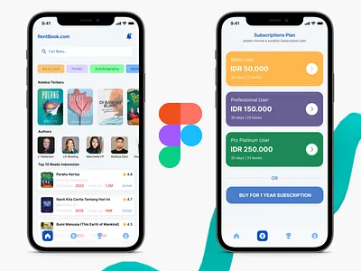 Rental Book Apps Design