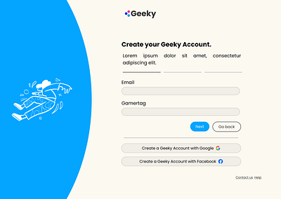 Creating an Account account creation design figma login mobile ui ux