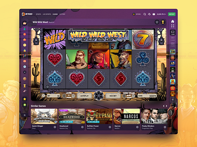 Slots Game Page betano casino design figma gaming slots stoiximan ui visual design