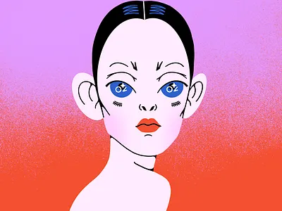 Jane Forth actress andy warhol character girl illustration jane forth model portrait trash