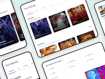 Vivo Valoriza Web e Mobile Experience app branding creative design designinspiration illustration inspiration ui uitrends