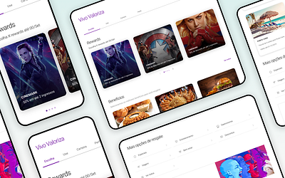 Vivo Valoriza Web e Mobile Experience app branding creative design designinspiration illustration inspiration ui uitrends