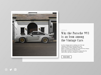 Detail Magazine View - Vintage Cars article brand brand design branding car clean concept design magazine minimalism minimalistic modern porsche vintage