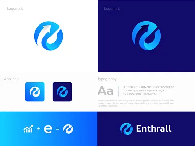 Enthrall : E Letter apps icon brand guidlines brand icon brand identity branding design e logo entharall gradiant graphic design letter e letter e logo letter logo design logo logo color logo designer logo e logo mark logodesign