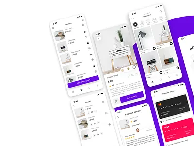 Furniture E-commerce Design animation branding design graphic design illustration logo