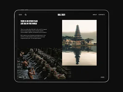 [2] Concept for Personal Blog blog design minimal photo travel typograph ui ux