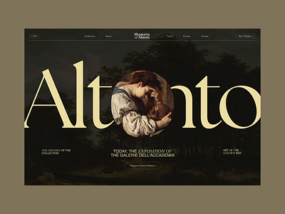 Altento - Museum Dutch of Painting animation app art artist branding design exhibition italy logo modern motion graphics museum painter painting skill ui ui ux ux web website