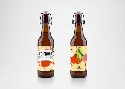 Half Monty Brewery: Big Froot beer bottledesign branding brewery design graphic design illustration logo