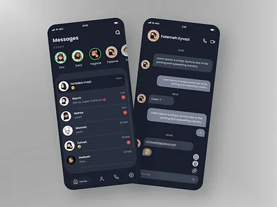 Chat Page Design app app design application application design chat chat page chat page design chat page ui chat page uiux design illustration ui uidesign uiux uiux design ux