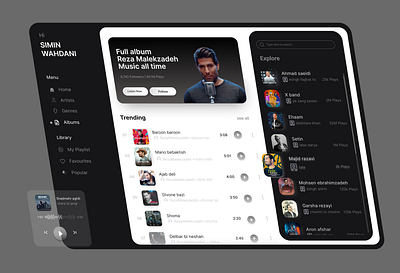 Web Page Download Music app design application application design branding design illustration logo music ui music ui design music uiux music website music website ui ui uidesign uiux uiux design ux web page design website design website music