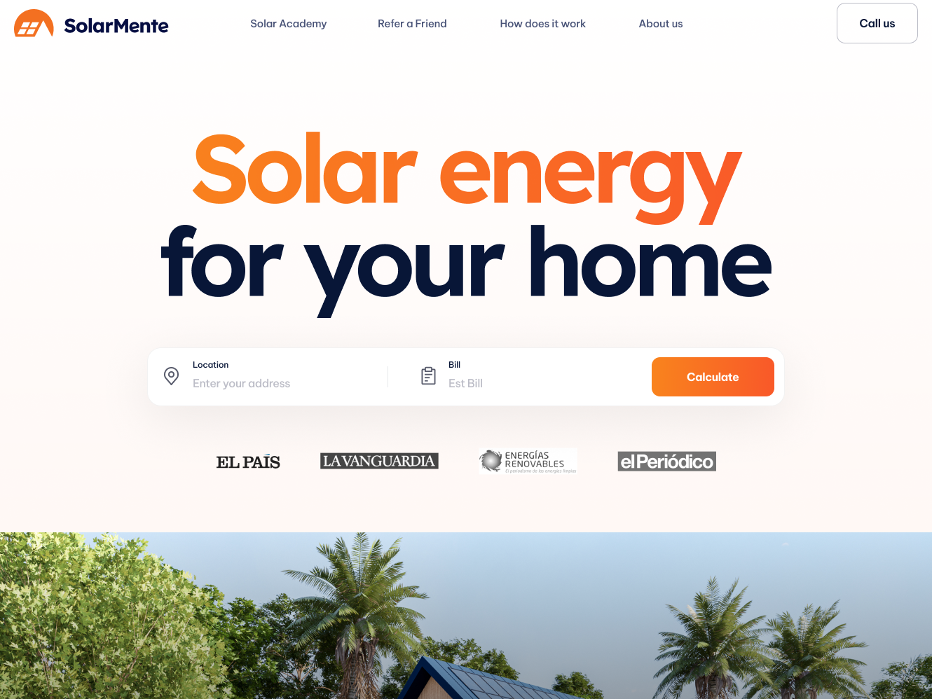 Solar energy website UI by illuminz on Dribbble