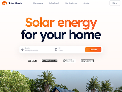 Solar energy website UI branding design graphic design green energy websites logo solar energy solar ui solar websites sustainable websites ui user interface
