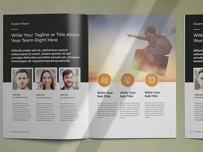 Free Brochure Layout a4 brochure brochure design brochure layout brochure template business client design elements graphic graphic design icons infographic jobs layout magazine marketing presentation templates yellow