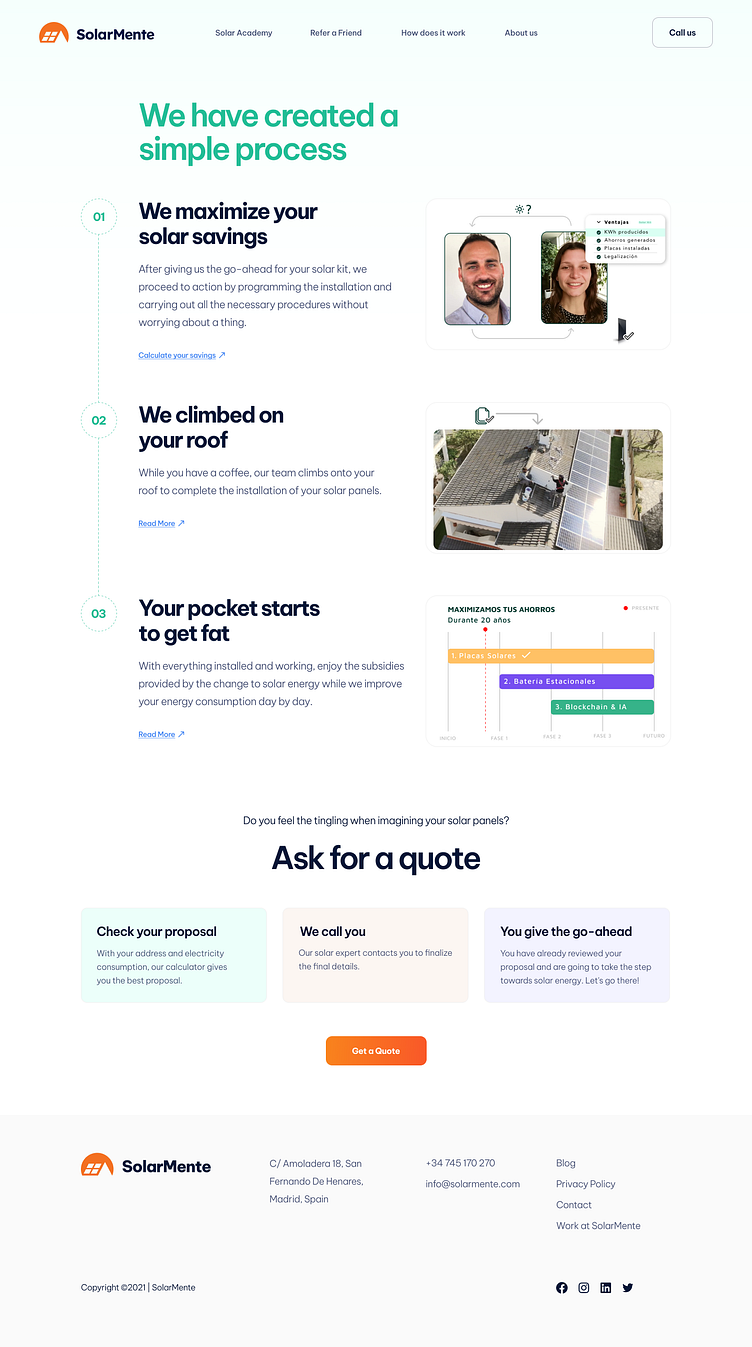 Green Energy solutions SolarMente website design by illuminz on Dribbble
