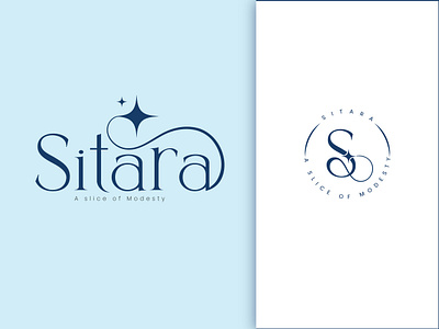 Sitara- Women's Clothing Brand apparel branding blue feminine logo boutique logo calligraphy logo clothing brand clothing brand logo clothing branding clothing line logo fashion line logo fashion logo female clothing brand logo feminine logo modern feminine logo modest logo women clothing logo womens clothing brand