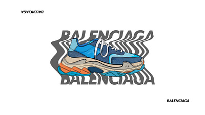 Balenciaga Shoe alphabet branding design graphic design illustration logo ui