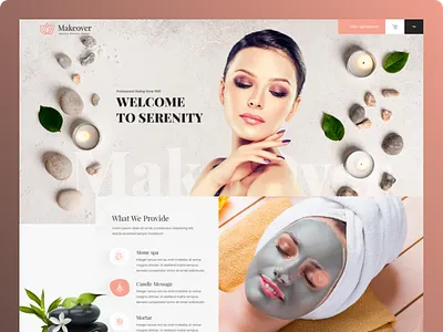Spa landing page design agency branding business company corporate creative design graphic design illustration logo spa spa design ui ux web webdesign