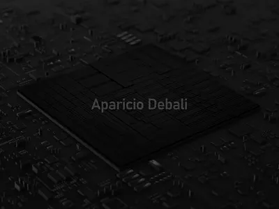 Circuit board 3d animation design motion graphics