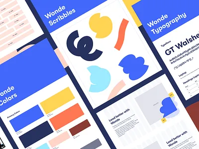 Wonde – Design System brand branding design system grid system illustrations scribbles solutions spacings systemic design typography ui user interface ux website design wordpress