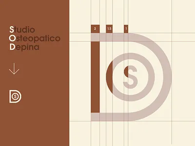 Studio Osteopatico bones brand branding bulgaria construction energy fourplus grid identity italy ivaylo nedkov levels logo mark muscule osteopathy studio symbol typograpgy