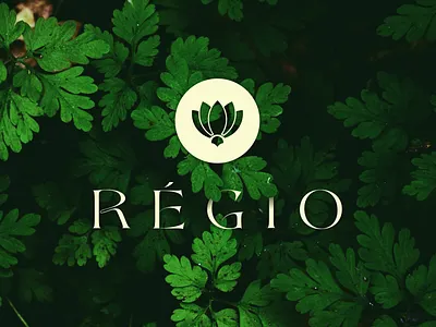 Régio Logo branding design figma flat graphic design green icon illustrator logo logomark minimal vector
