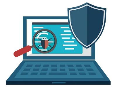 Computer security, the new era of technology 3d branding computer motion graphics tecno