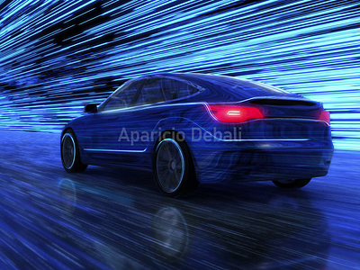 Cyberpunk 3d animation design motion graphics