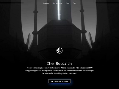NFT Project Landing Page 3d branding design desktop graphic design illustration landing page ui ux webapp website