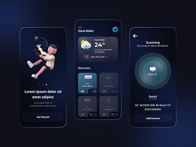 Smart house Mobile App UI design illustration ios design jannatul shourov logo minimal mobile app mobile app design mobile app ui mobile app ui ux mobile app ui ux design thedsquad ui ui design ux