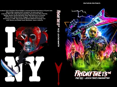 Friday the 13th Part VIII: Jason Takes Manhattan DVD cover boat custom dvd fridaythe13th horror newyork