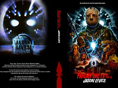 Friday the 13th Part VI: Jason Lives DVD cover custom dvd fridaythe13th horror jasonlives