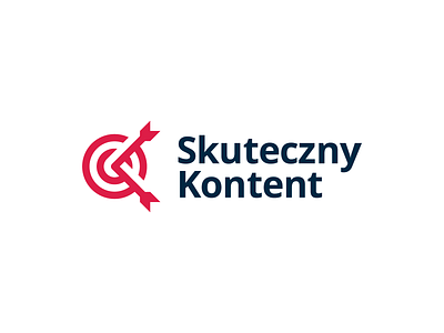 Skuteczny Kontent agency arrows branding darts effective logo skuteczny kontent visualidentity