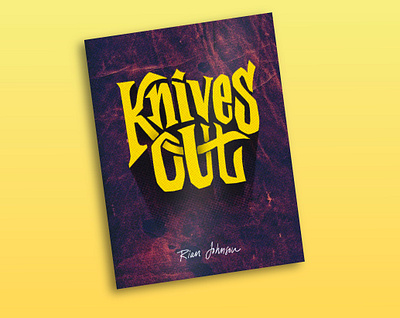 Knives Out Poster custom type design illustration movie poster poster type typography