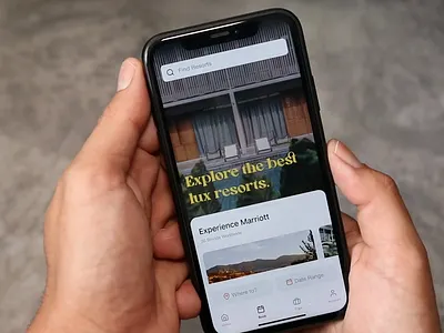 Booking app: Book room flow animation app booking calendar dates design figma hotel interaction iphone mobile pick principle product design prototype range resort ui ux video