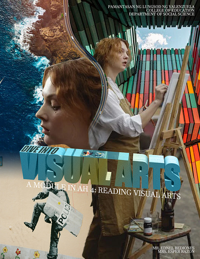 Dive Into Visual Arts: PLV- Reading Visual Arts Module Cover adobe photoshop graphic design illustration module cover